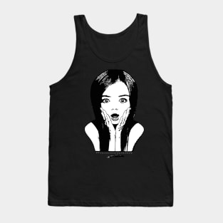 amazing shocked and embarrassed beautiful black and white girl Tank Top